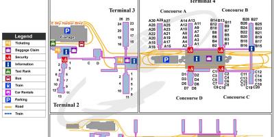 Nebo harbor aerodrom terminal mapu